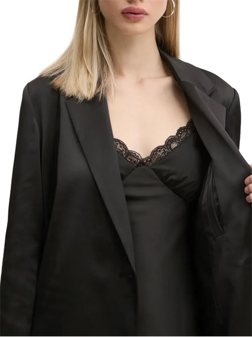 Blazer nero in satin Karl Lagerfeld jeans | A1W14022999